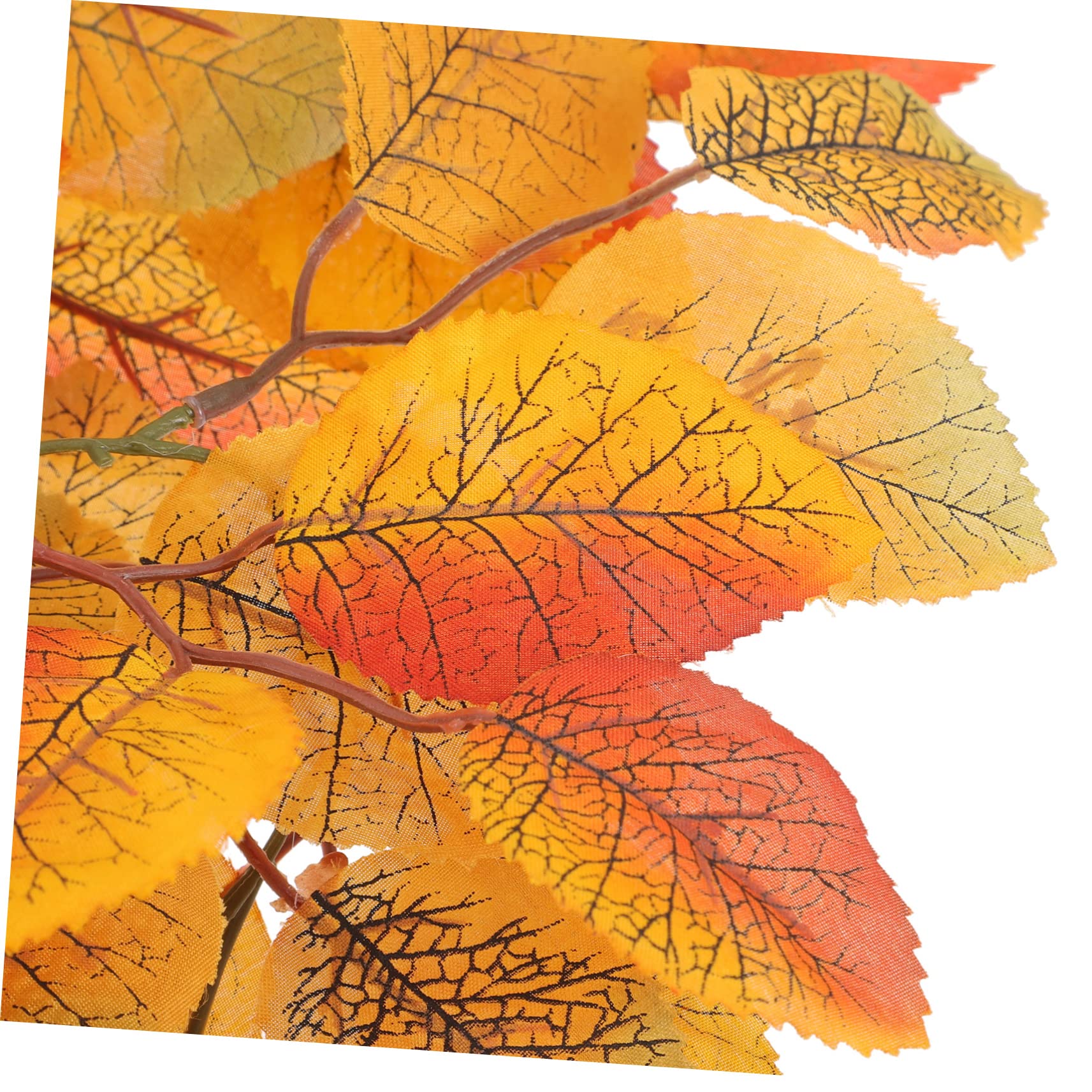 TOPBATHY 3st Dekoratives Rattan Thanksgiving-türkranz Künstliche Girlande Aus Ahornblättern Girlande Aus Magnolienblättern Herbstlaub Herbst Magnolienblatt Herbstblätter Plastik