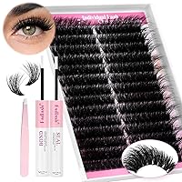 Vista 11 de FADLASH Pegamento de pestañas resistente y sellado impermeable 12ml Pegamento de pestañas en racimo para racimos de pestañas Fuerte adhesión