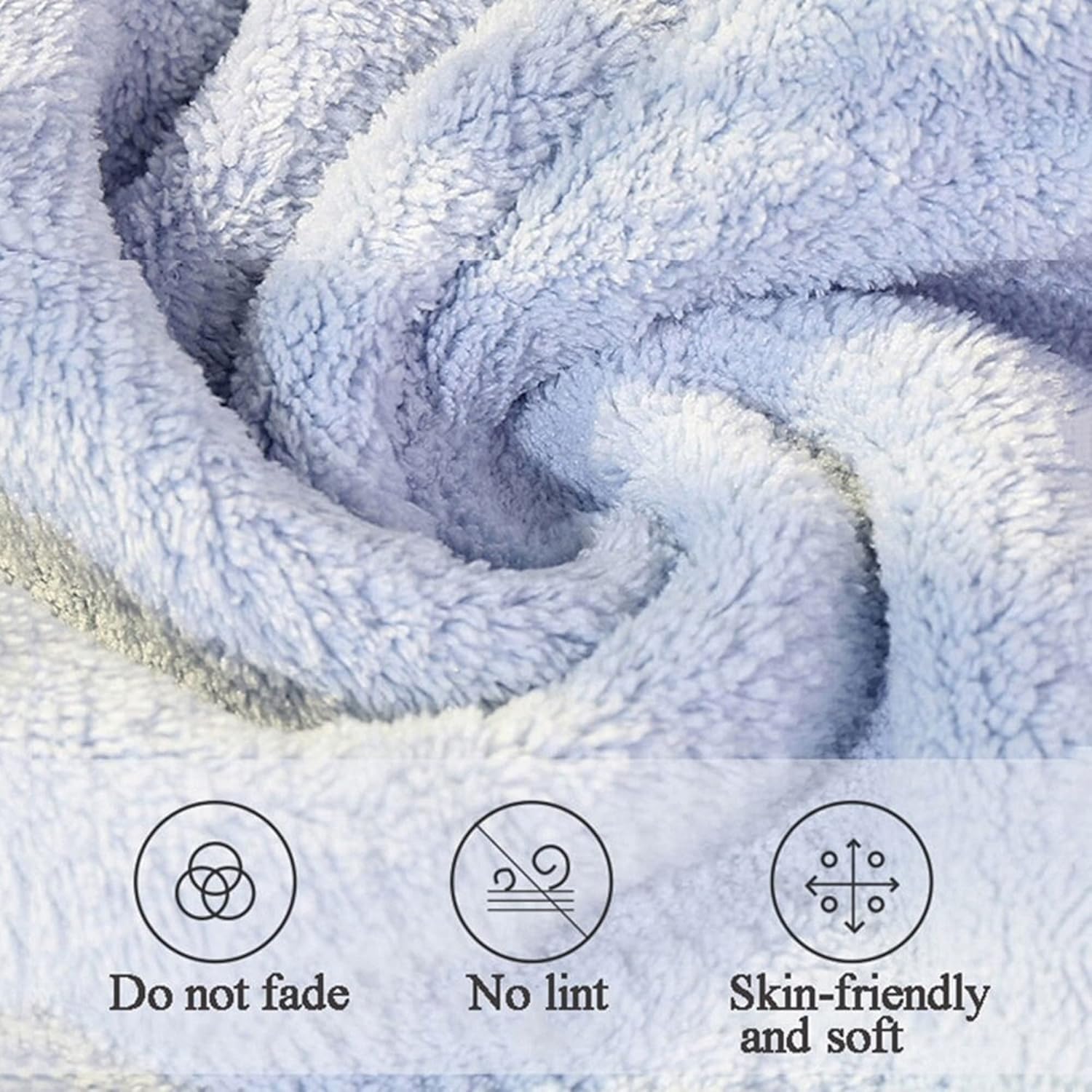 AUGEN Cute Cartoon Animal Chenille Hand Towels with Hanging Loop for Bathroom Kitchen Home Bedroom, Soft Microfiber Absorbent Quick Dry Bath Towels (Pack of 6) 200 GSM