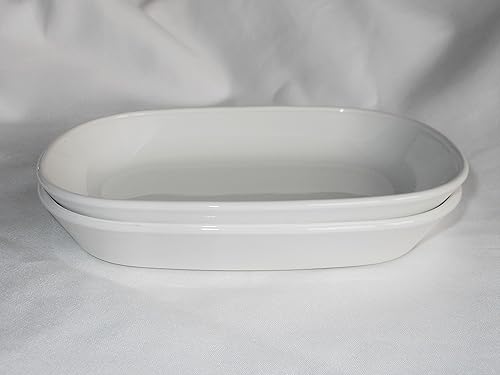 Miniatura 3 de Corning Ware All White Sidekick Plate - Plato para hornear P140B (P-140-B) de 6-34 pulgadas por 4-12 pulgadas, parte inferior lisa, vidrio de