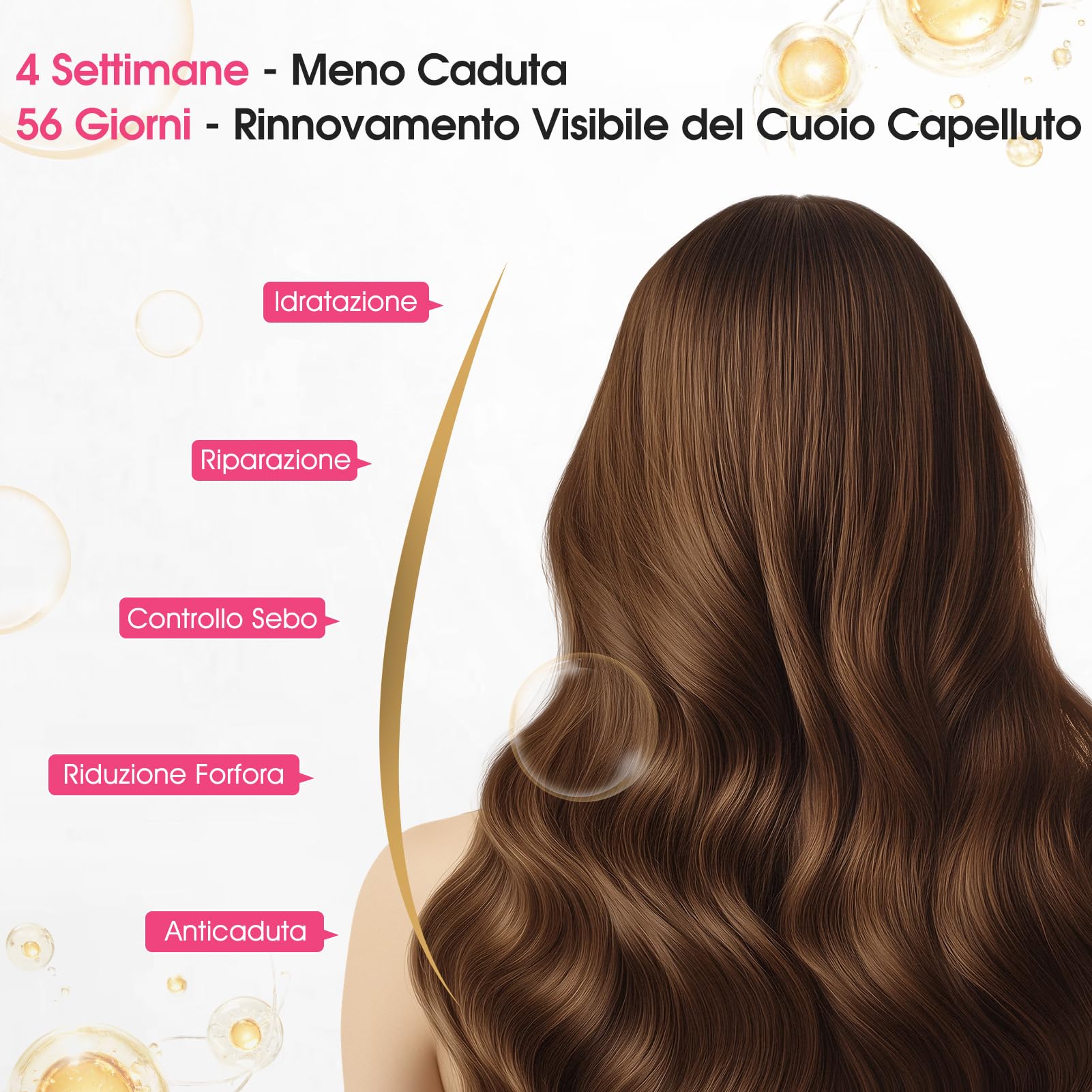 Pettine Massaggiante Elettrico per Cuoio Capelluto, 3 Modalità, Pettine per Infusione per la Crescita dei Capelli, IPX7 Impermeabile, Ricaricabile, per la Cura del Cuoio Capelluto