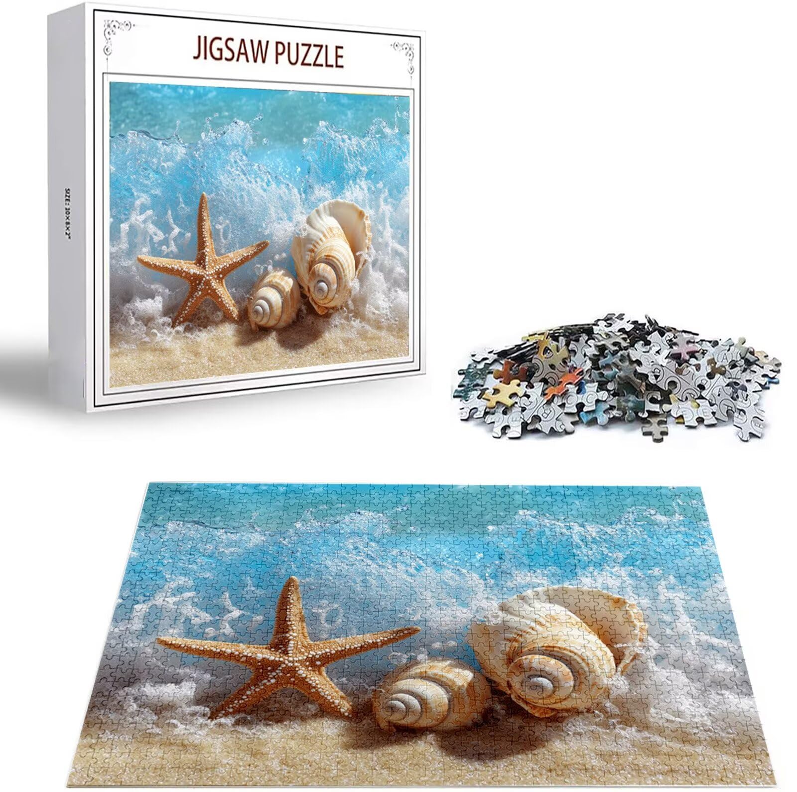 Puzzle 6000 Pezzi per Adulti e Ragazzi, 3 4 5 Anni Puzzle Spiaggia 6 7 8 Anni Giochi Educativi Sostenibili Con Per Adulti Da Gioco in Legno Di Alta Qualità Jigsaw Paesaggio per Gioco Familiare B-846