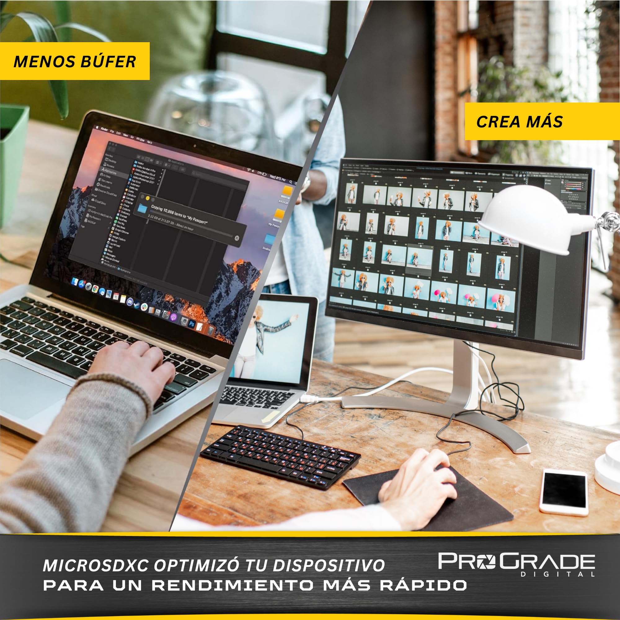 Tarjeta microSD V60 (128 GB), Probada para Dispositivos de Tarjetas SD de tamaño Completo, hasta 250 MB/s de Lectura, 130 MB/s de Escritura. ProGrade Digital