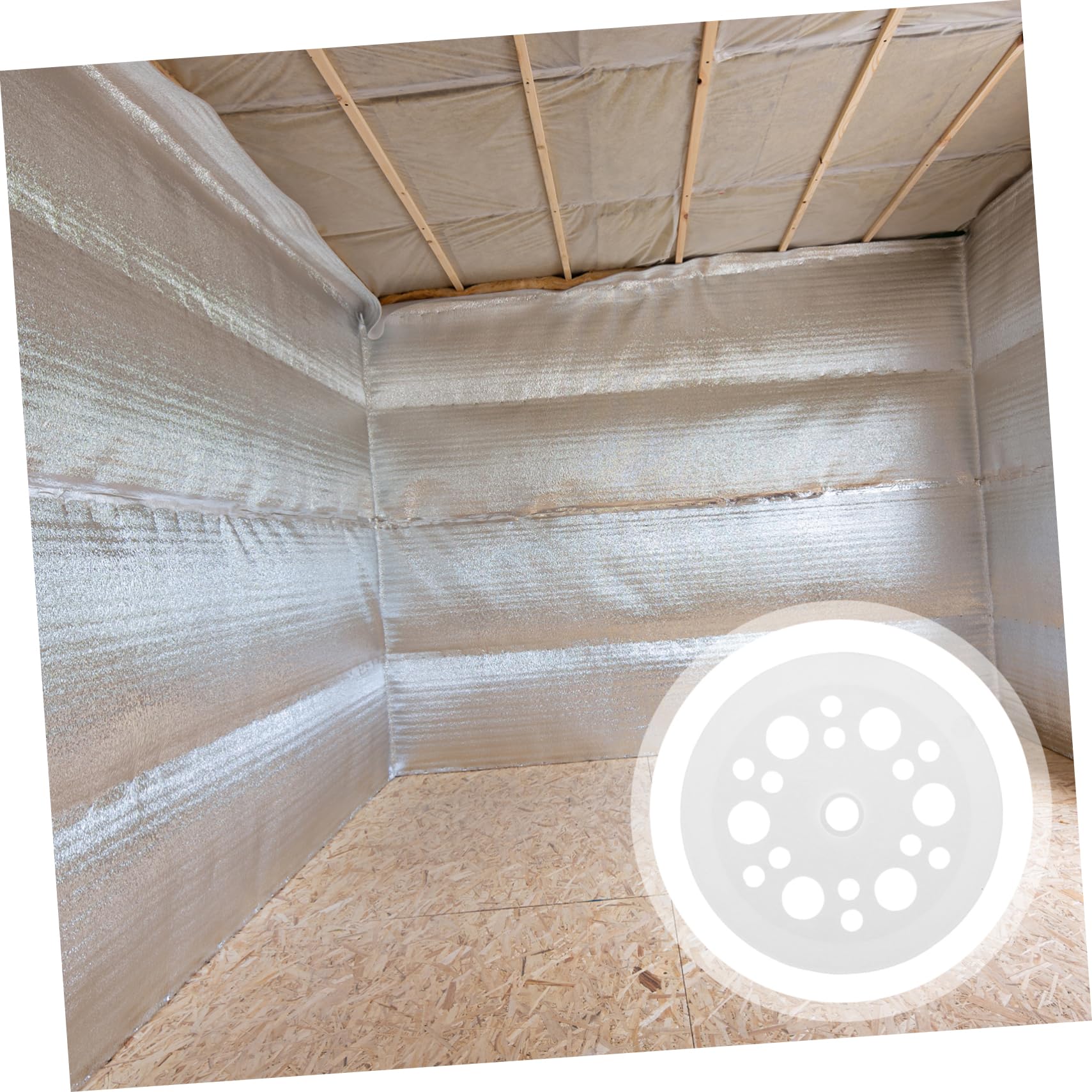 Arandelas de Plástico Blanco 45mm 200 Uds para Paneles | Polipropileno, Distribución de Carga y Fijación Segura, Uso en Construcción y Renovación