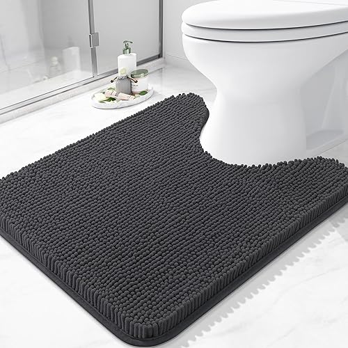 Miniatura 139 de Arotive Alfombras de Baño 30x20, Alfombras de Baño de Chenilla Shaggy Extra Suaves y Absorbentes, Lavables a Máquina con Respaldo de Goma