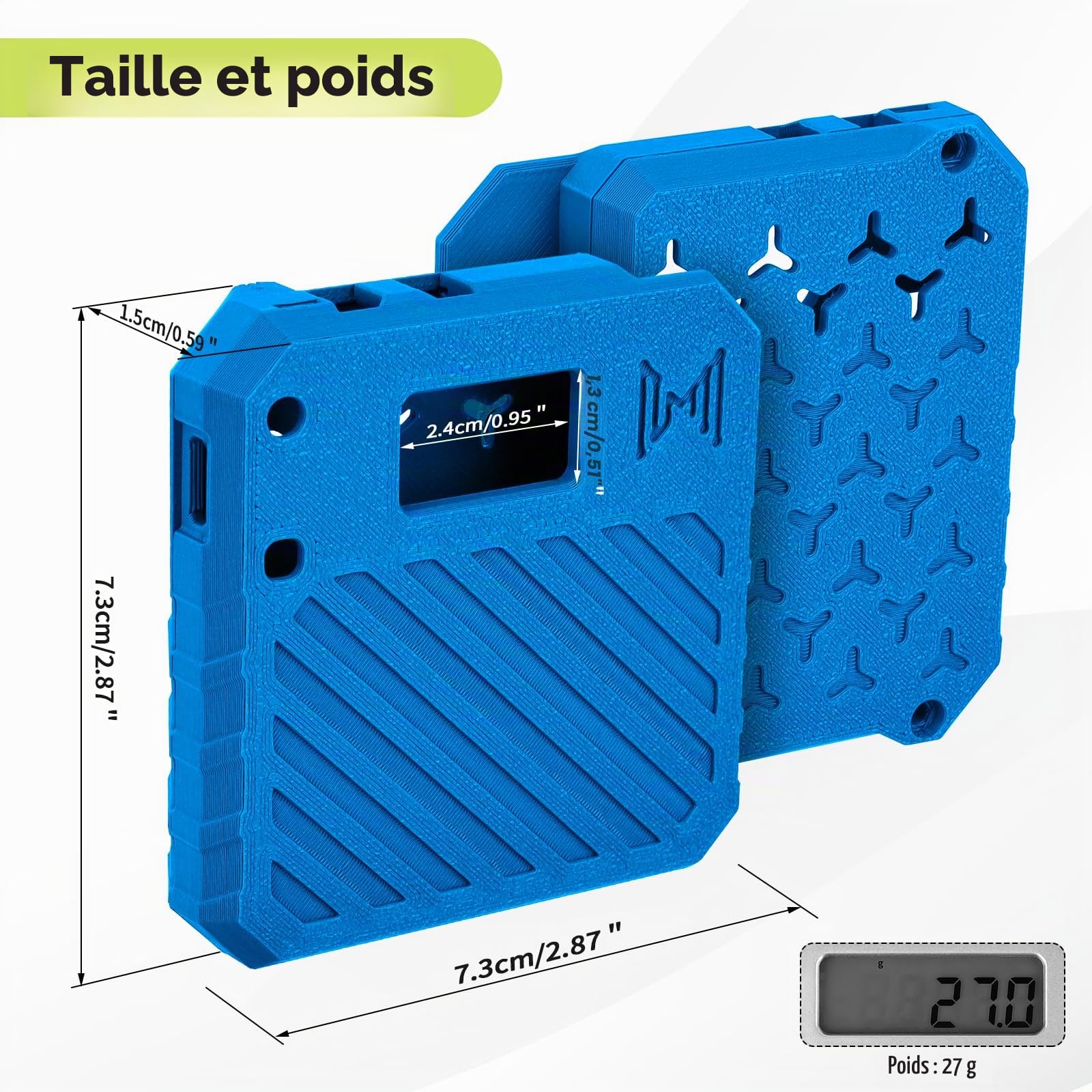 1 paquet ESP32 pour boîtier Heltec V3, carte de développement LoRa, boîtier Meshtastic avec connecteur d'antenne et interface de type C, (N33, bleu)