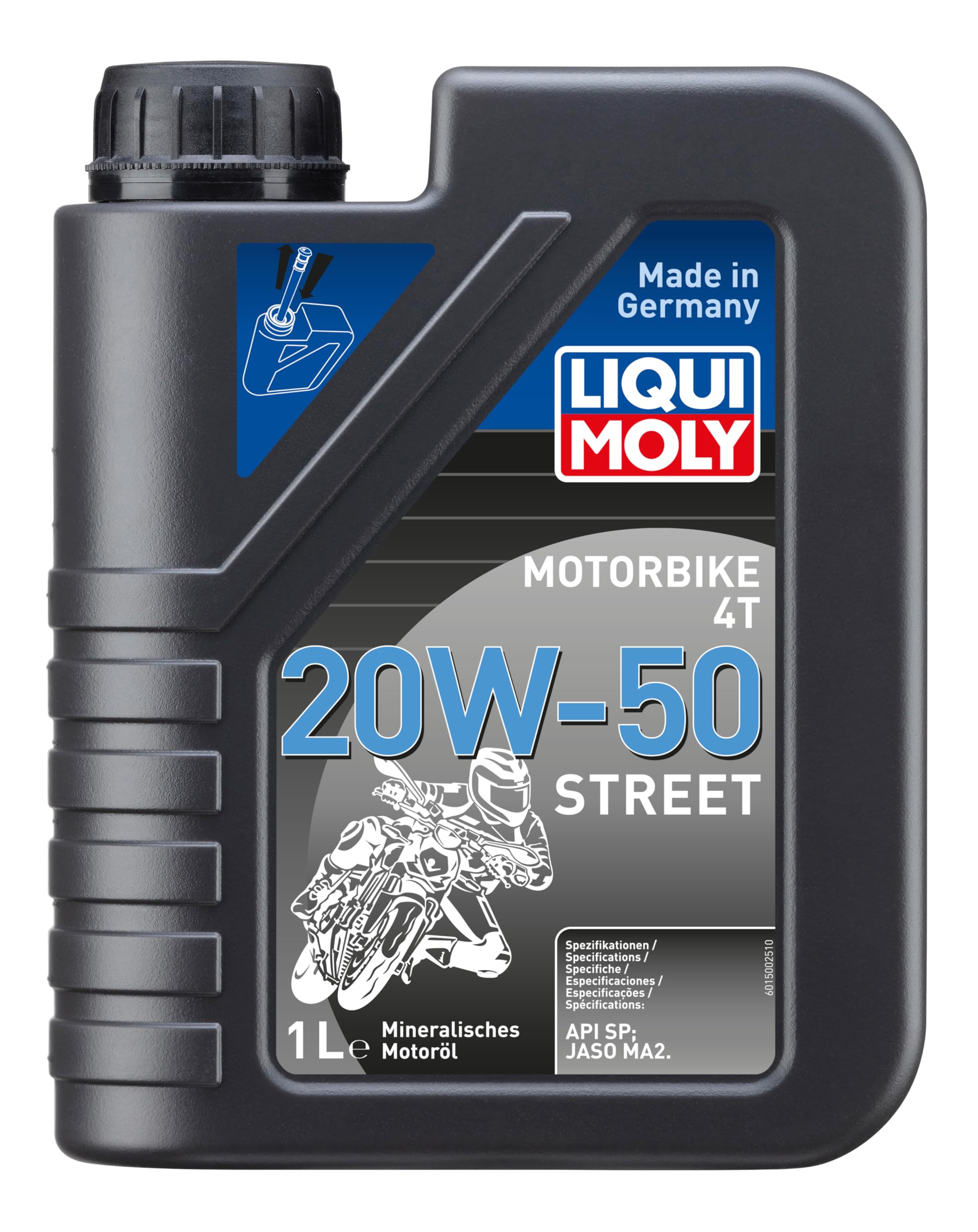 LIQUI MOLY Motorbike 4T 20W-50 Street | 1 L | Motorrad 4-Takt-Öl | Art.-Nr.: 1500