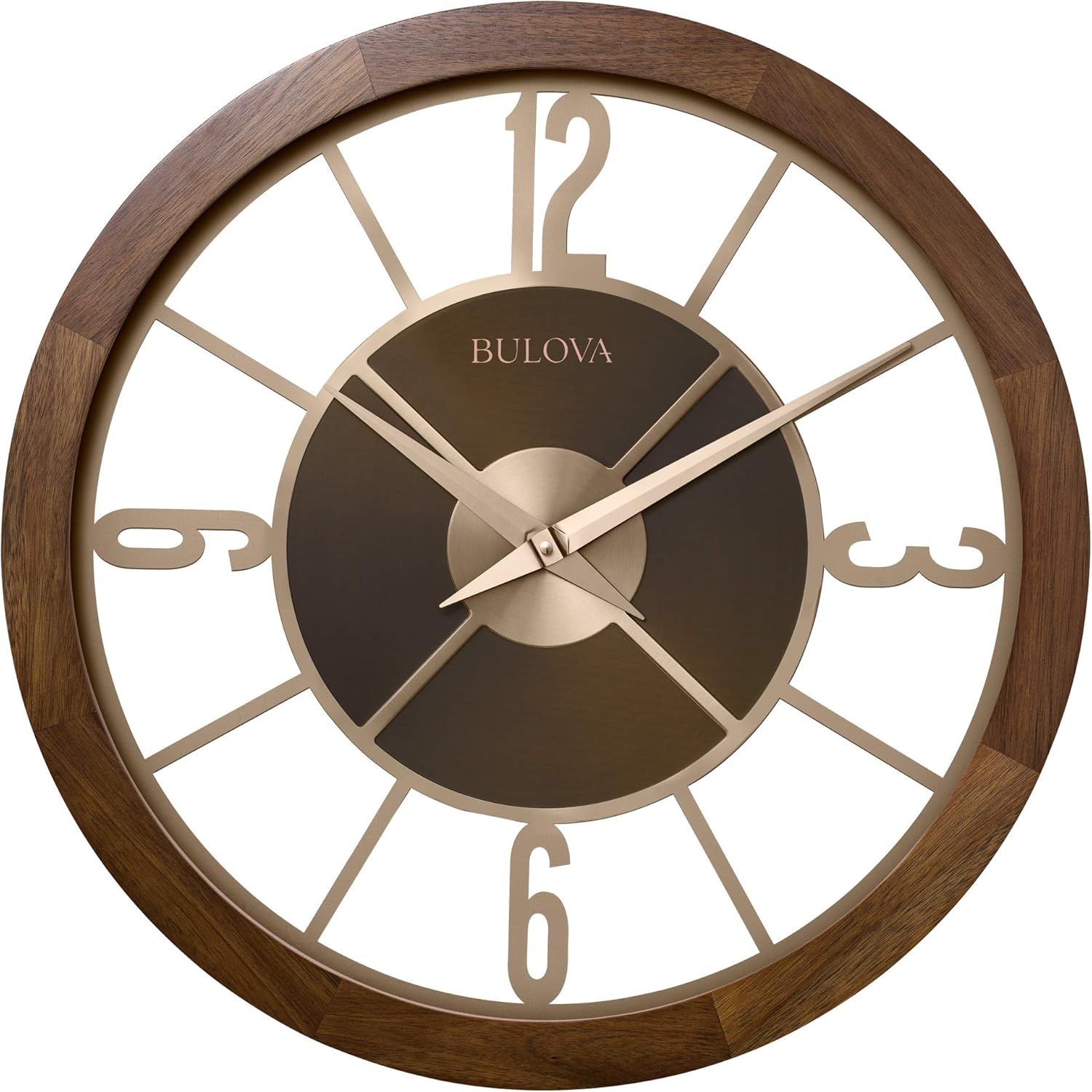 Bulova C4110 Sandpiper Outdoor/Indoor Bluetooth Wall Clock, Natural