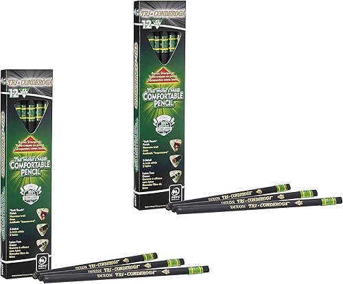 Lápices triangulares Tri-Conderoga de la marca Dixon Ticonderoga, del n. º2