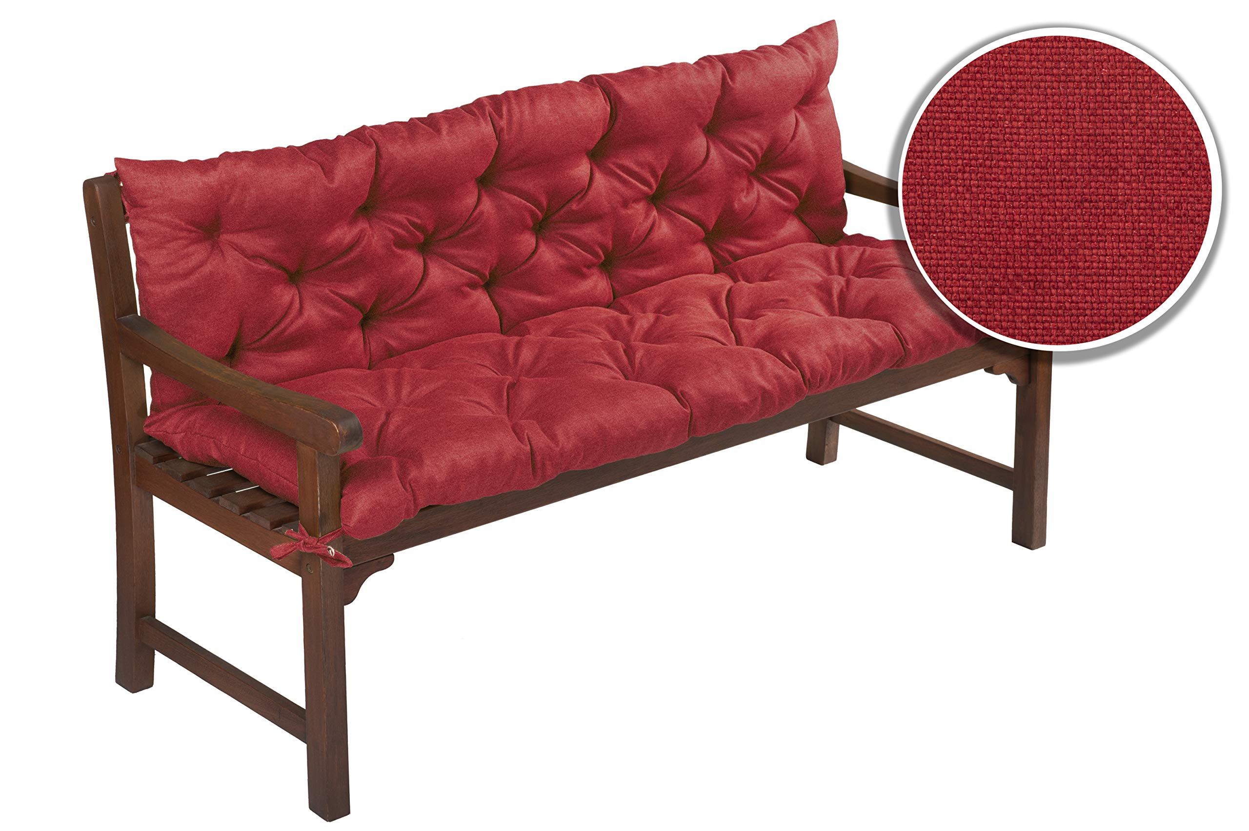 Cuscino per panchina, lavabile, per panca da giardino, altalena, terrazza, tavolo da pranzo, 100 x 40 x 5 cm