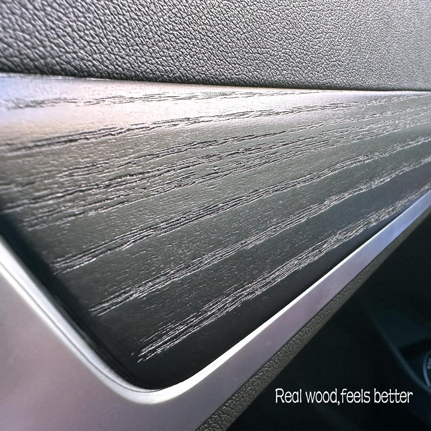 Real Wood Dashboard Cover Compatible with BMW 3 Series 4 G20 G21 G22 G23 G26 2019-2022 Black Ash Trim Accessories Decoration Wrap Kit with Open Pore Finish (Black Ash Wood)