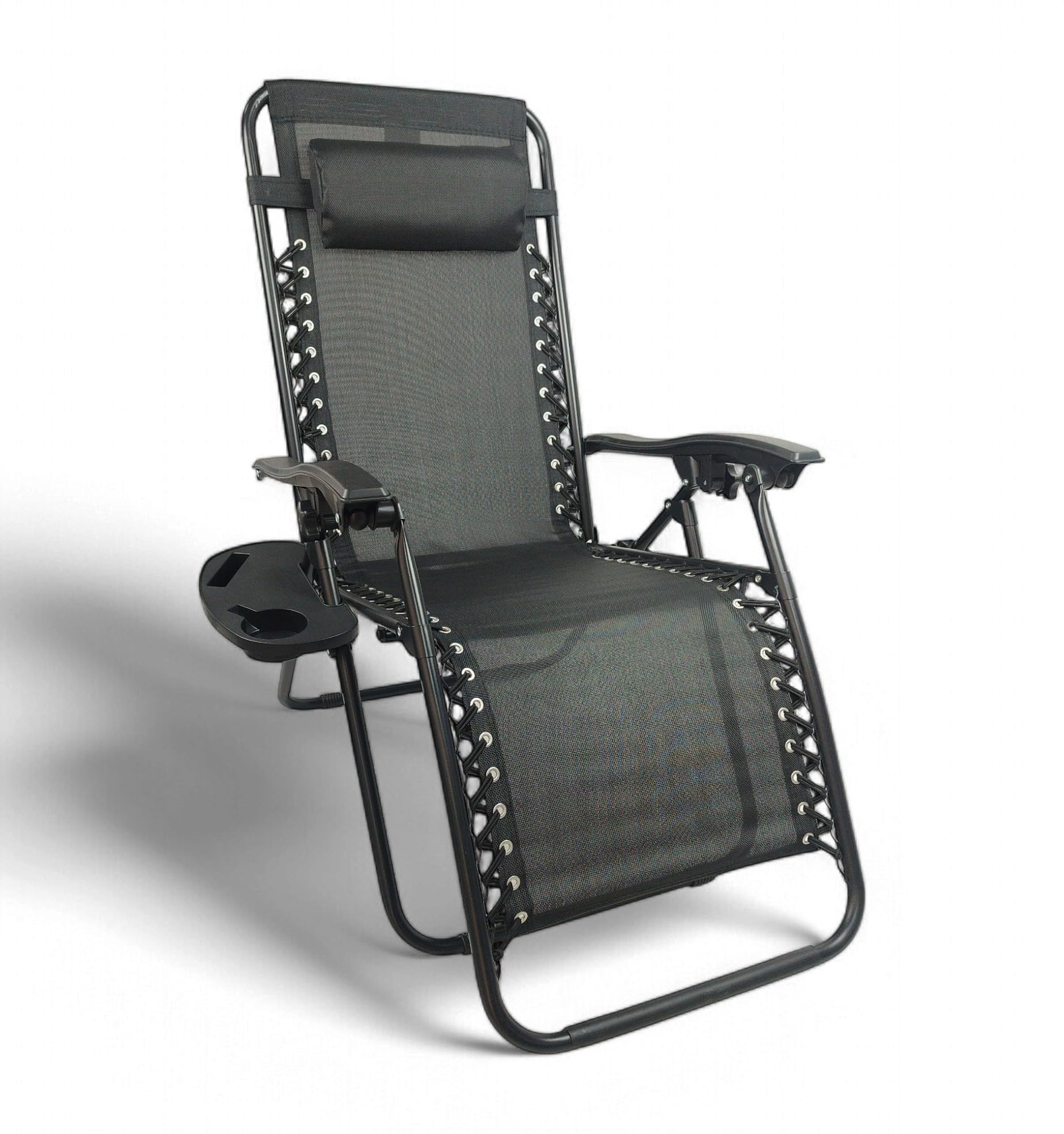 Pincho Tumbona Jardin Exterior, Sillon Gravedad Cero, Sillones Plegables, Hamaca, Silla Jardin Exterior, Terraza, Camping, Acero Ligero, Portavasos Incluido.