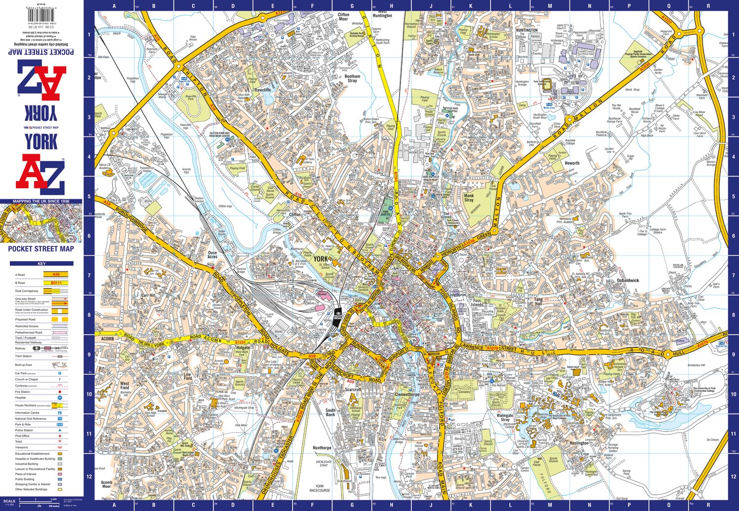 York A-Z Pocket Street Map: Accurate street map for easy navigation