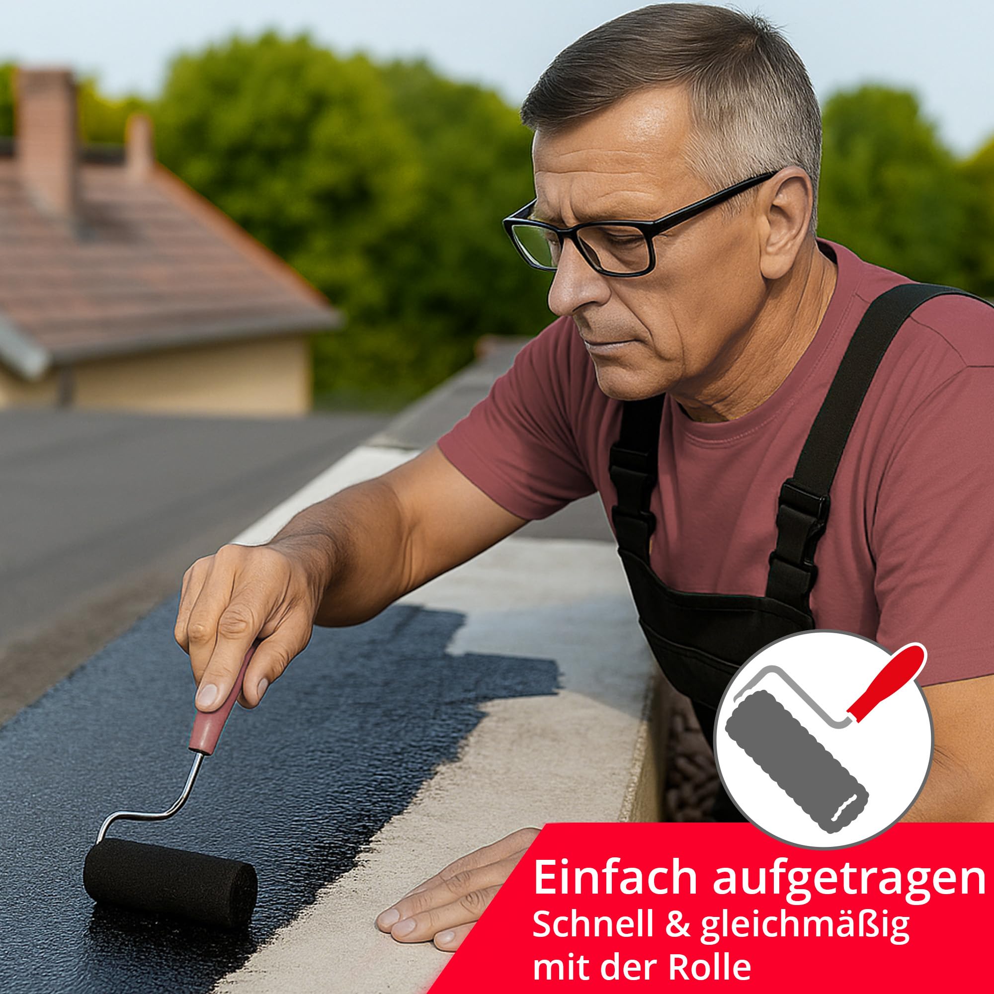 BORNIT Bitugrund 10L Primer schnelltrocknend, Bitumen Grundierung | [geprüft EN15322] Tiefengrund lösemittelhaltig Haus Garage Vordach Gartenhaus Beton Mauerwerk Metall Dachpappe Tiefgrund Putz