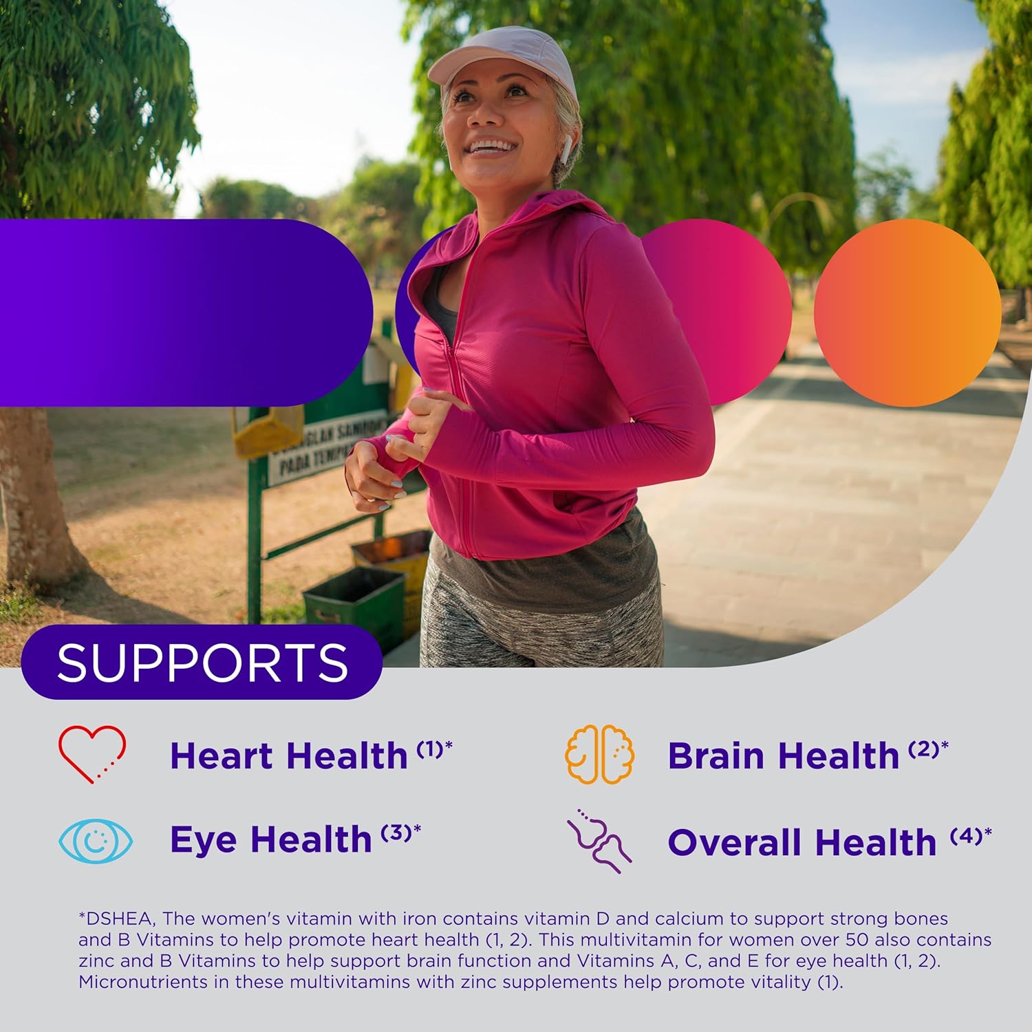 Centrum Multivitamínico feminino Silver 50 Plus, suplemento multivitamínico/multimineral com vitamina D3, vitaminas B, ingredientes não OGM, auxilia na memória e cognição em… em promoção! Veja a oferta e mais achadinhos de Vitaminas & Suplementos 3 Hoje é o melhor dia para comprar Centrum Multivitamínico feminino Silver 50 Plus, suplemento multivitamínico/multimineral com vitamina D3, vitaminas B, ingredientes não OGM, auxilia na memória e cognição em… com aquele preço maroto! Promoção! Aproveite a oferta! 3