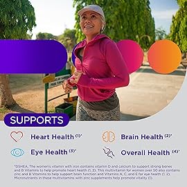 Centrum Silver Women\'s Multivitamin for Women 50 Plus, Multivitamin/Multimineral Supplement with Vitamin D3, B Vitamins, Non-GMO Ingredients, Supports memory and cognition in older adults - 65 Ct