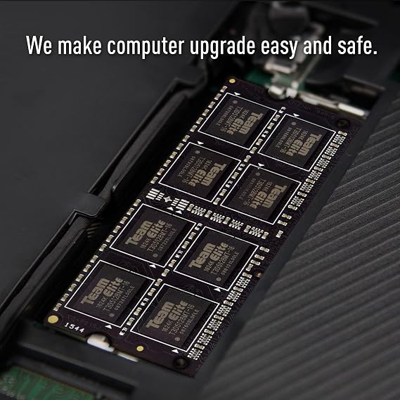 TEAMGROUP Elite DDR3L 8GB Single 1600MHz PC3-12800 CL11 Unbuffered Non-ECC 1.35V SODIMM 204-Pin Laptop Notebook PC Computer Memory Module Ram Upgrade - TED3L8G1600C11-S01