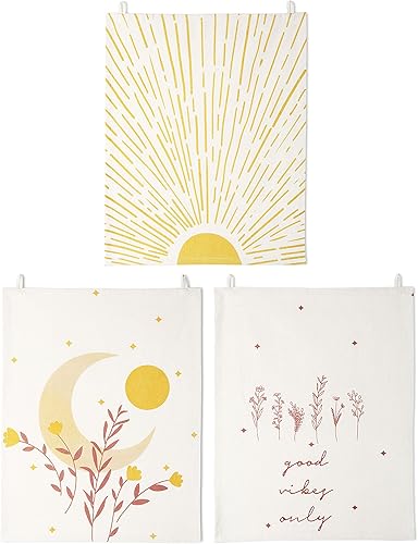 Folkulture Juego de 3 tapices bohemios para decoración de dormitorio de niñas adolescentes, mini colgantes de pared de 16 x 20 pulgadas, vibraciones