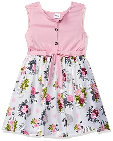 Gubbarey Girls Cotton Empire Waist Knee-Length Dress