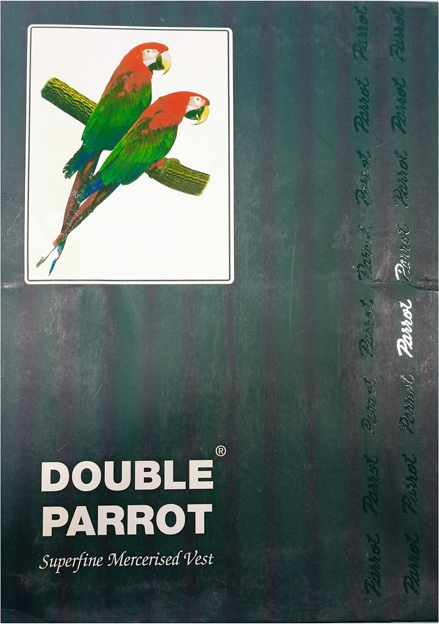 Double Parrot Men's White Vest RN