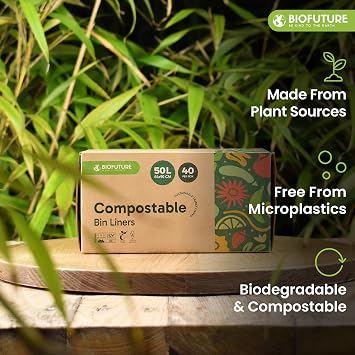 50L x 40 Compostable Bags | Home Compostable