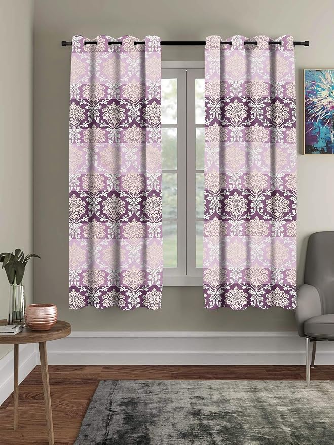 Amazon Brand - Umi Super Soft Brushed Microfiber Cotton Window Curtains,48X60(Inches) 5 Feet,Living Room,Grommet Curtain Panel,Pack of 2 Panel Window Curtains