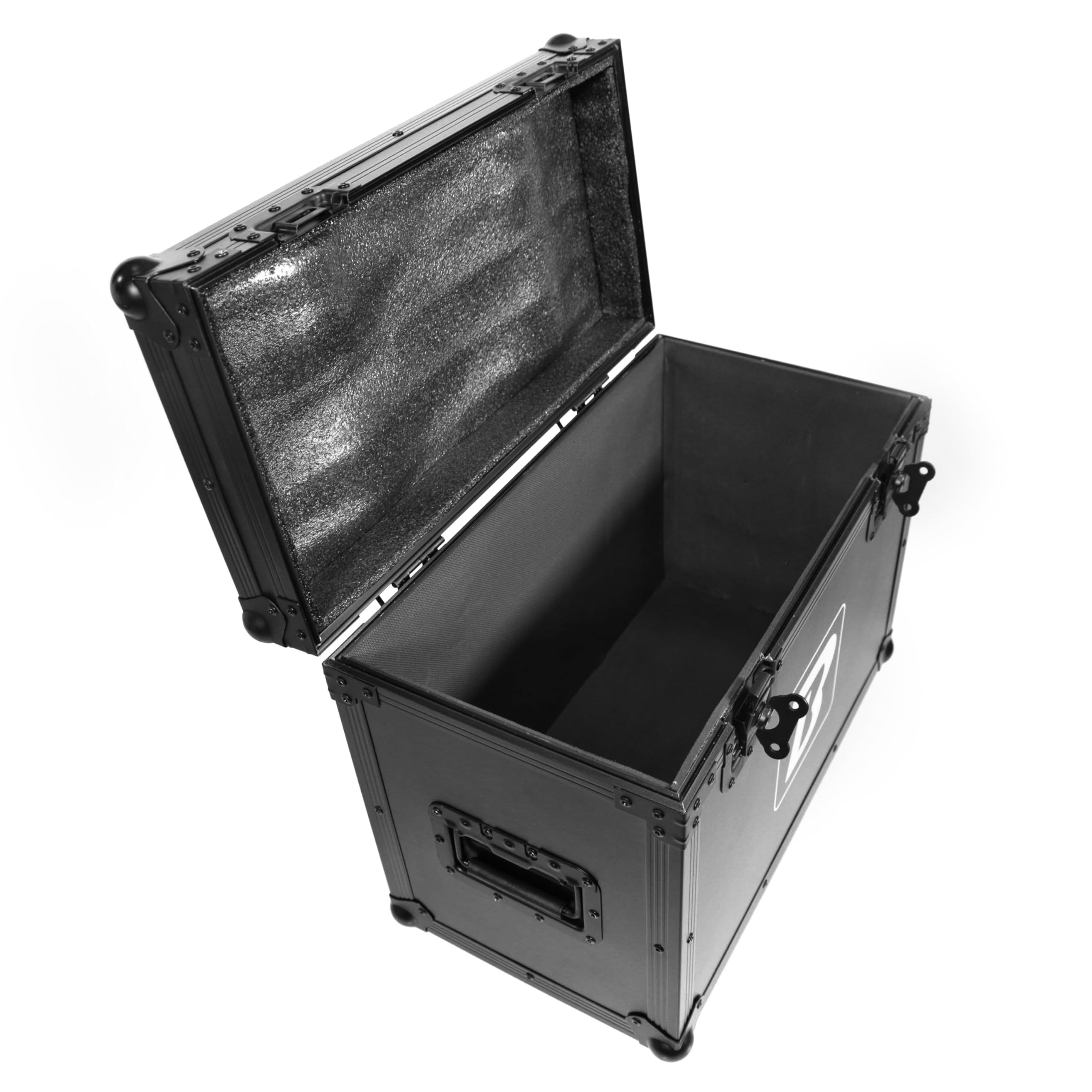 BoomToneDJ Cirrus 1000 Flight Case Universale Nero con Rotelle. Valigia Professionale. Angoli in Alluminio. Rinforzi Angolari. Dimensioni 543 x 390 x 269 mm.