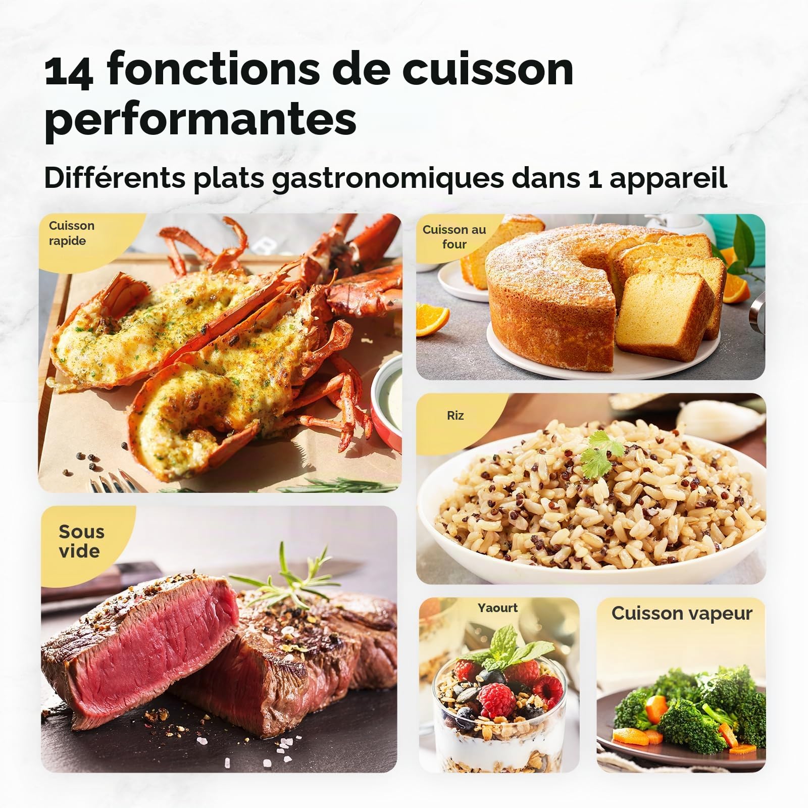 Midea Autocuiseur Électrique Rapide 9-en-1, 12 Programmes Prédéfinis, Multicuiseur Inox Instantané, Pot Antiadhésif, Yaourtière, Cuiseur de Riz, Cuisson Lente, Sauté, Vapeur, 6L, Noir