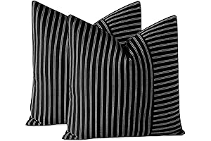 Otostar Black and White Throw Pillow Covers - Farmhouse Style