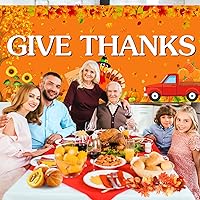 Vista 4 de RUMIA Cartel de otoño para puerta de garaje, extra grande, para otoño, pavo, calabaza, feliz Acción de Gracias, decoración de puerta de garaje