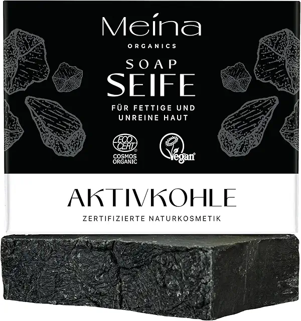Lush Seife: Meina Schwarze Aktivkohle-Seife gegen Pickel, 100g