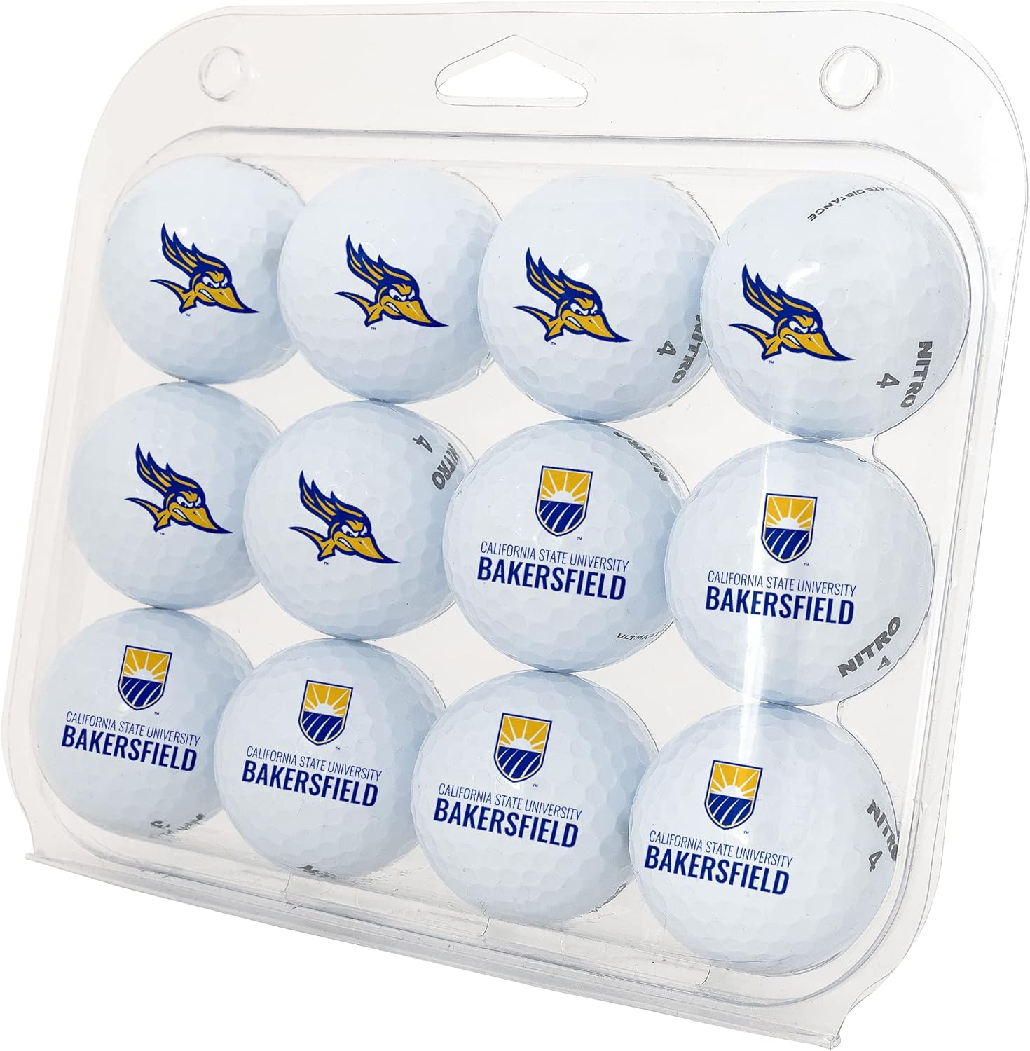 Desert Cactus California State University Bakersfield Golf Balls 12 Pack – CSUB Roadrunners Full Color Dozen – Officially Licensed Sport Team Accessory