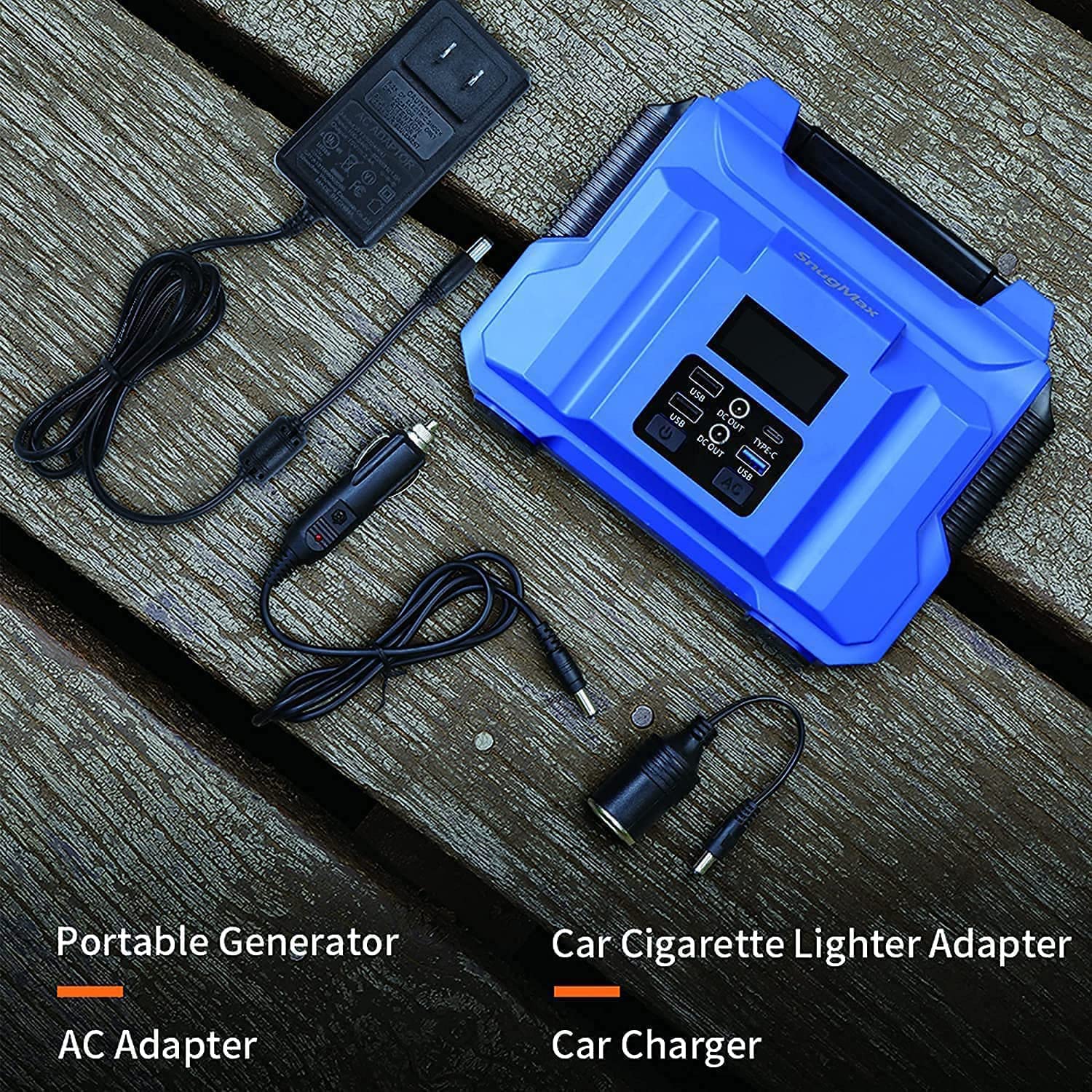 LEICKE SnugMax Générateur d'Énergie Vickers Portable 200Wh avec batterie de secours au lithium de 222Wh, prise AC 240V/200W Type-C pour CPAP intérieur, camping extérieur et voyage