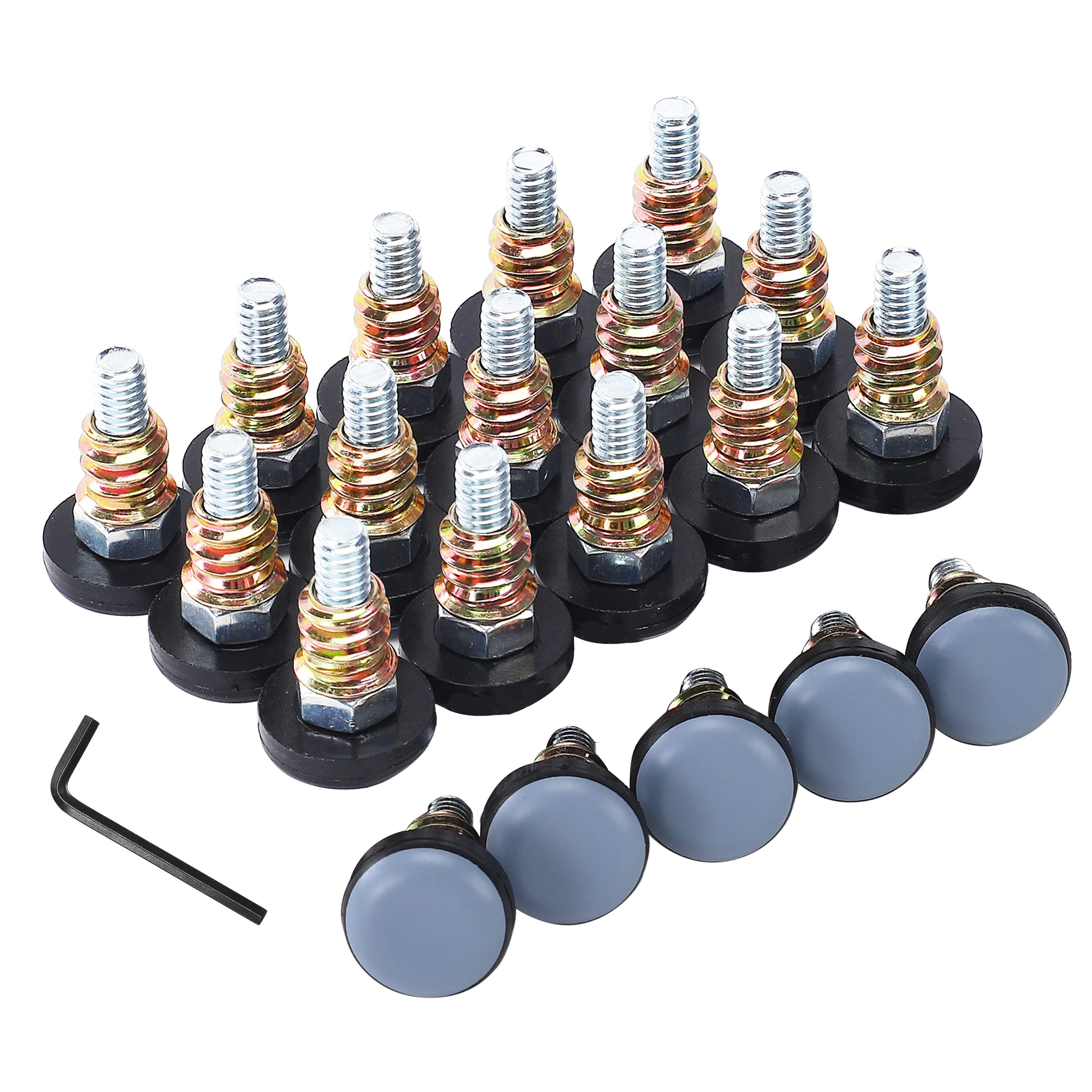 Buy Furniture Leveling Feet 20 Pack, 1/4" UNC Thread Adjustable
