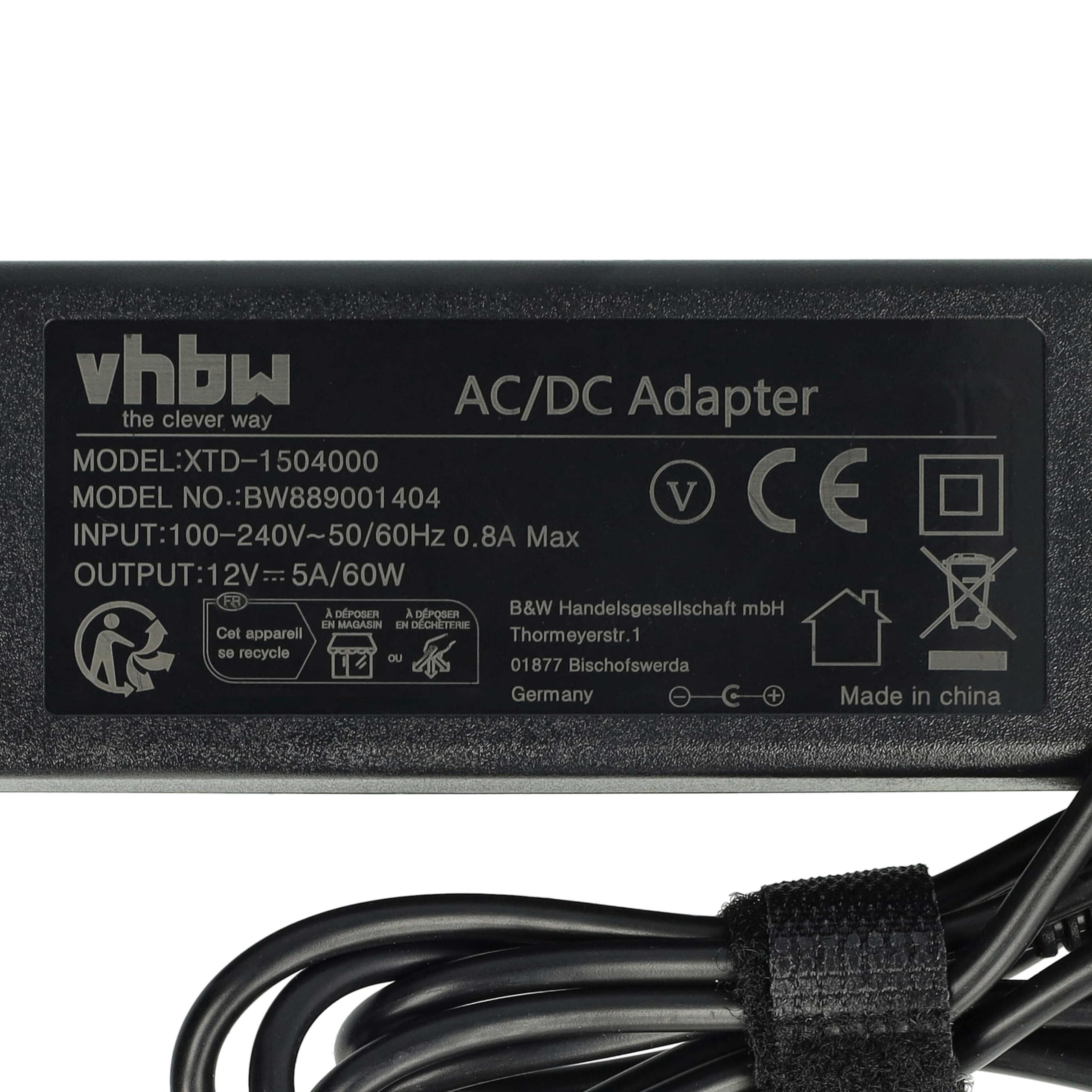 vhbw Bloc d'alimentation Compatible avec Posiflex JIVA KS7317, KS7315 TPE, Caisse enregistreuse