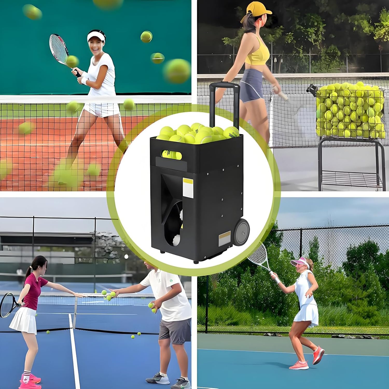 Portable Tennis Ball Launcher - Automatic Serving Machine for Practice - Ideal Training Equipment for Players - Enhance Skills with Easy Use