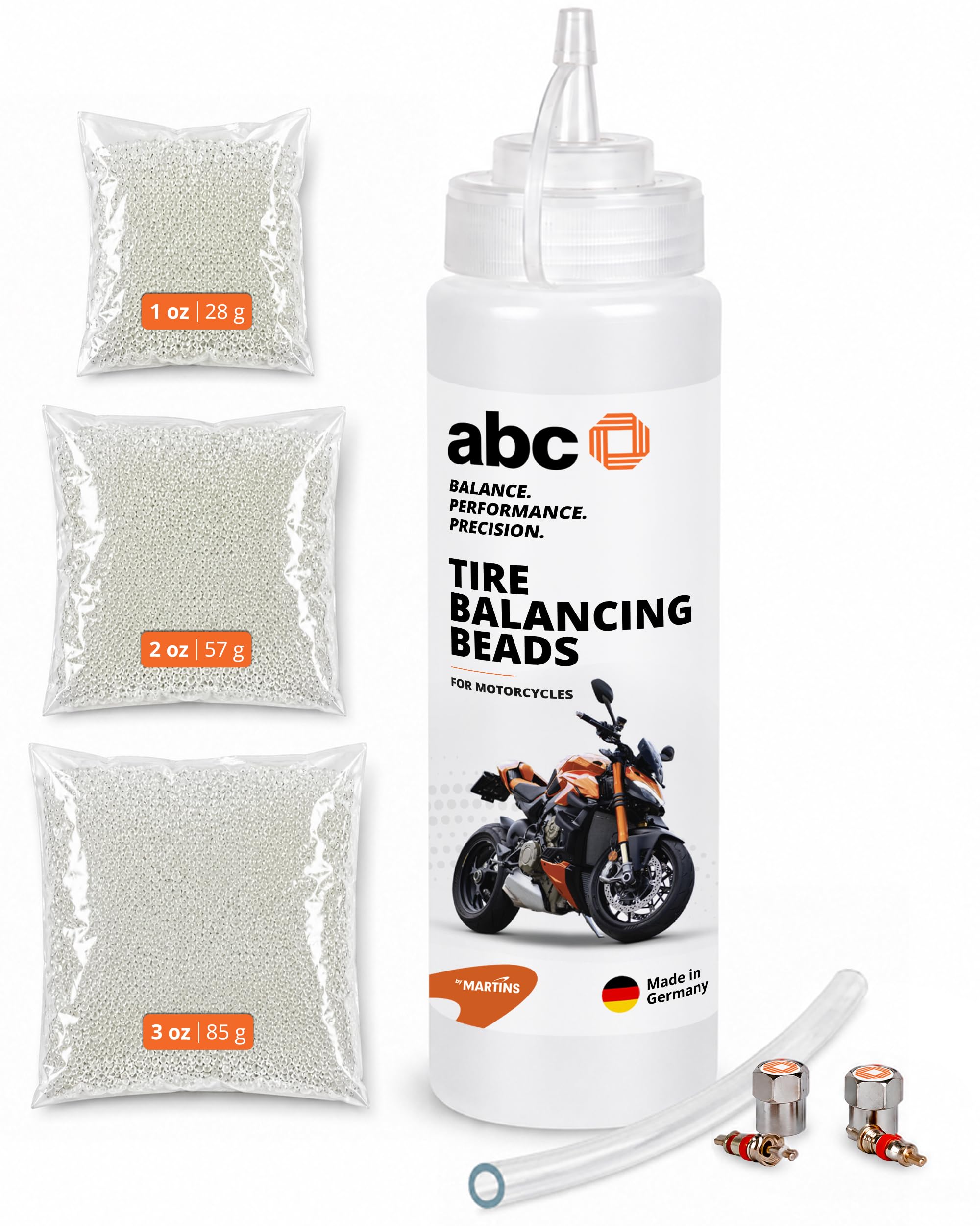 ABC Motorcycle Tire Balancing Beads Kit | All-in-One DIY Install for Motorcycles & Bike T…