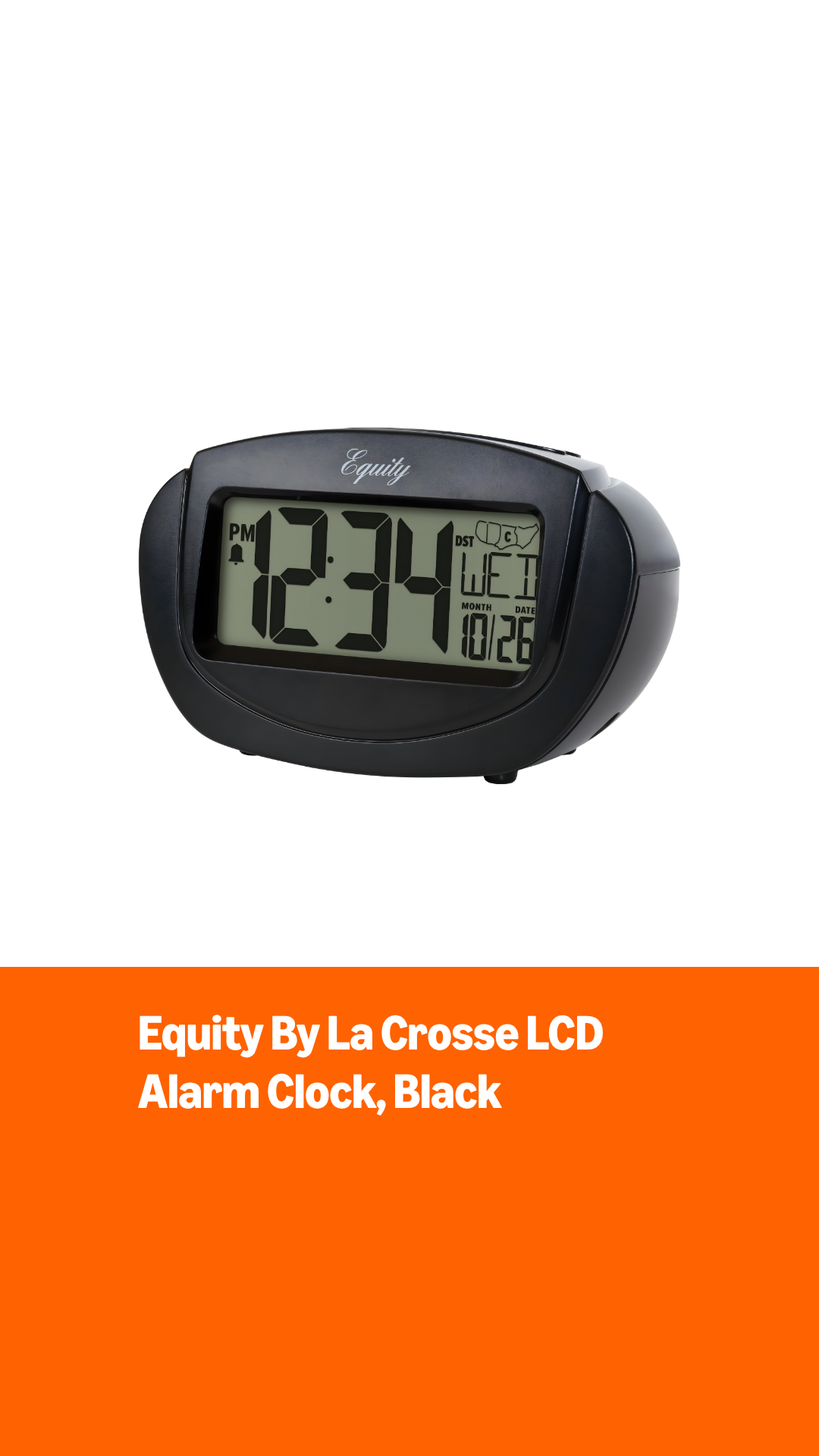 Amazon.com: Equity by La Crosse 31022 Insta-Set LCD Alarm Clock