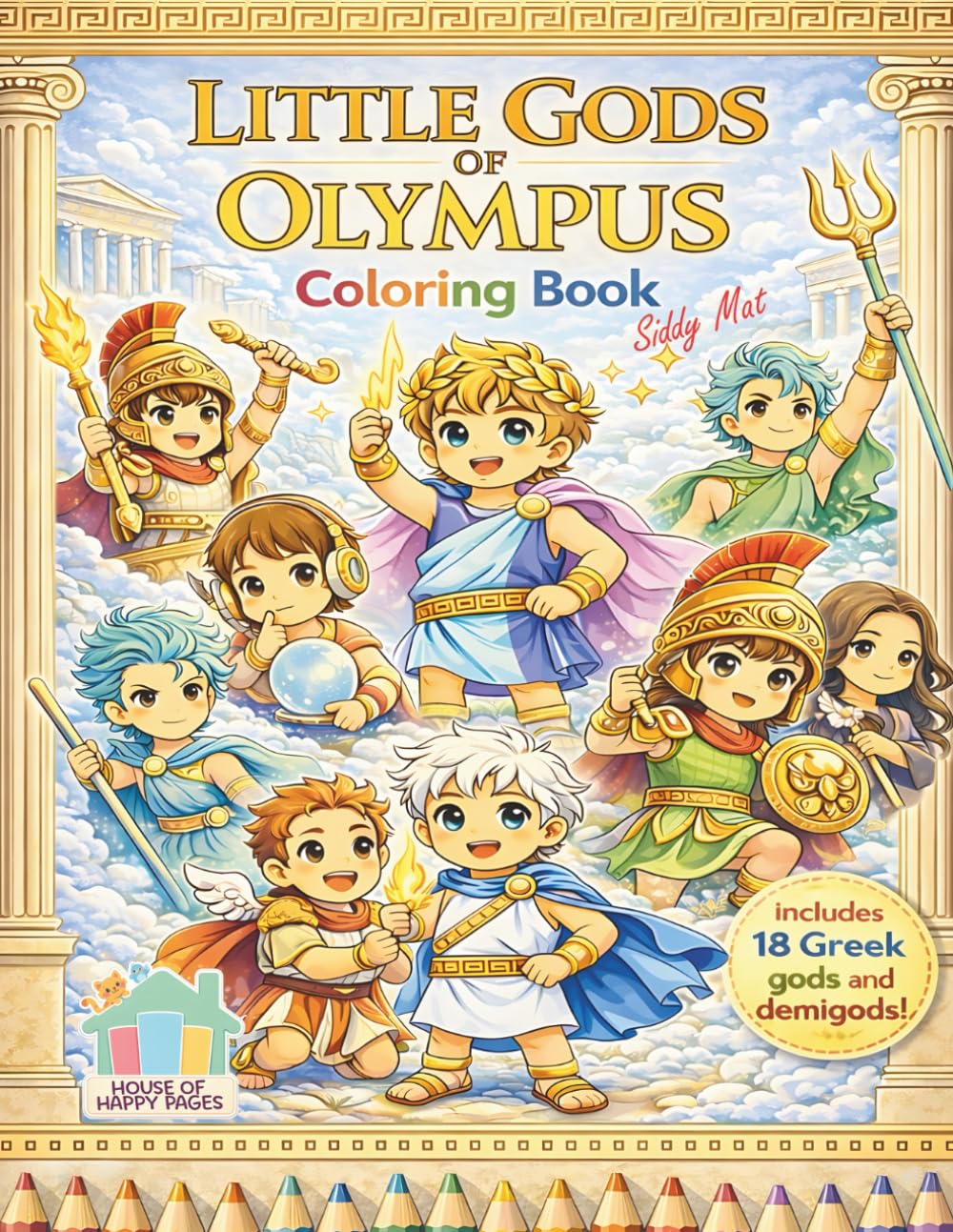 Little Gods of Olympus: Coloring Book