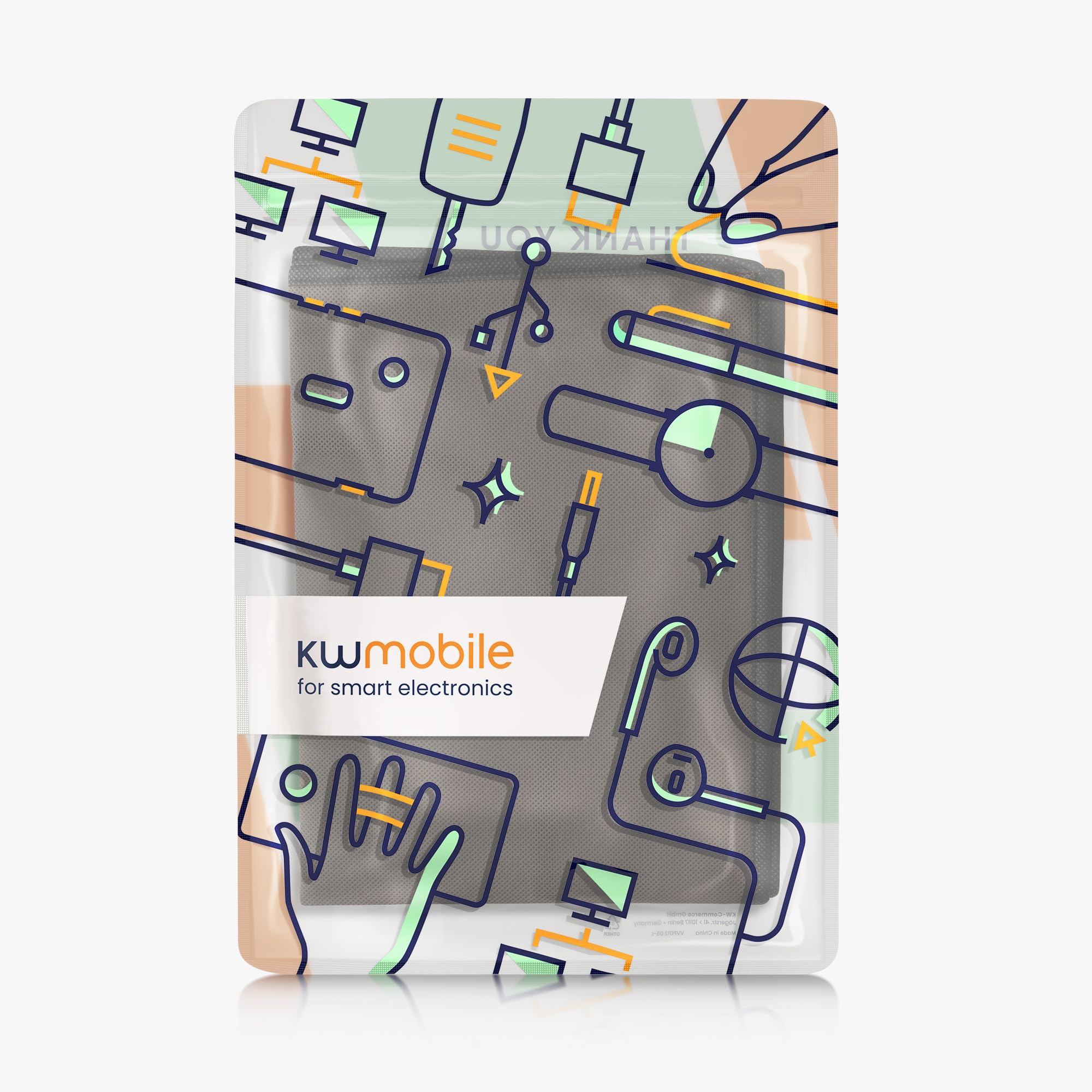 kwmobile Funda para monitor 85" TV - Cubierta protectora textil para pantalla de TV de Interior - chocolate