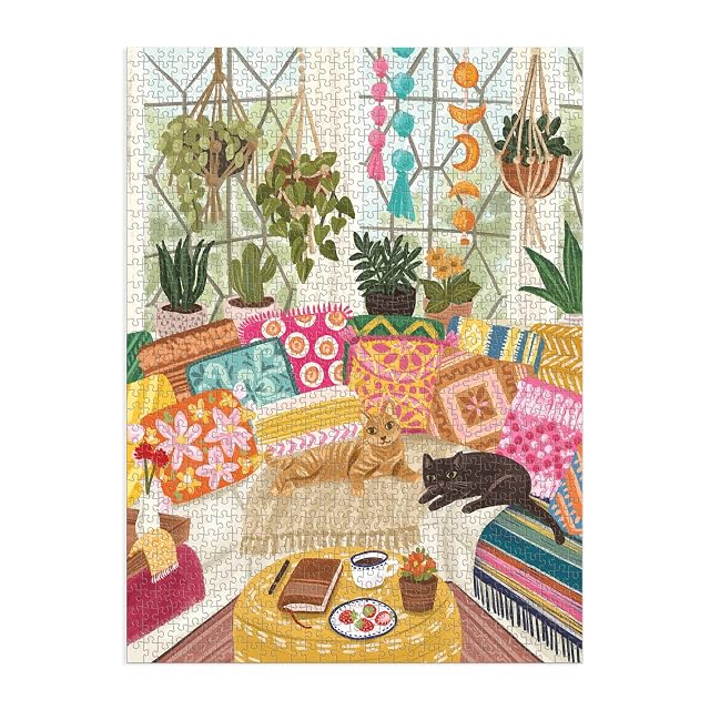 Foto 2 de 8 de Galison 9780735371460 Serenity Meow Jigsaw Puzzle, Multicoloured, 1000 Pieces