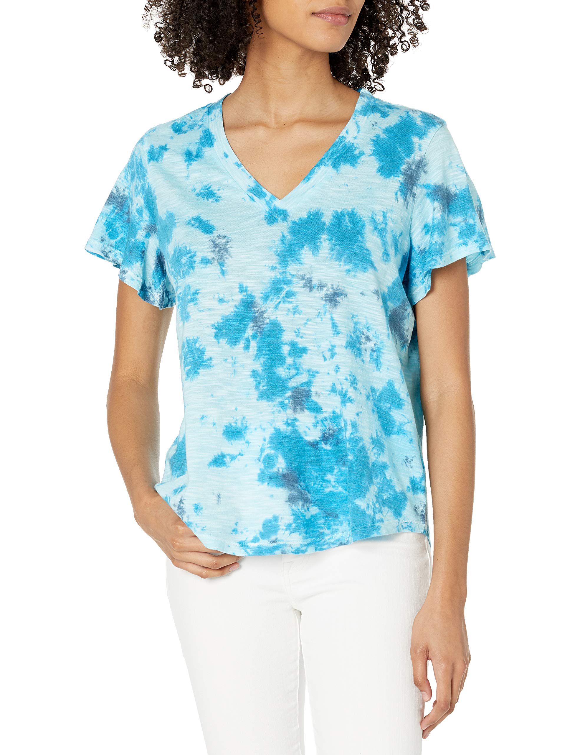 Jessica Simpson Women's Carly Flutter Short Sleeve Tee Shirt