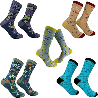 Womens Funny Sock Bundles Cute Socks with Sarcastic Sayings