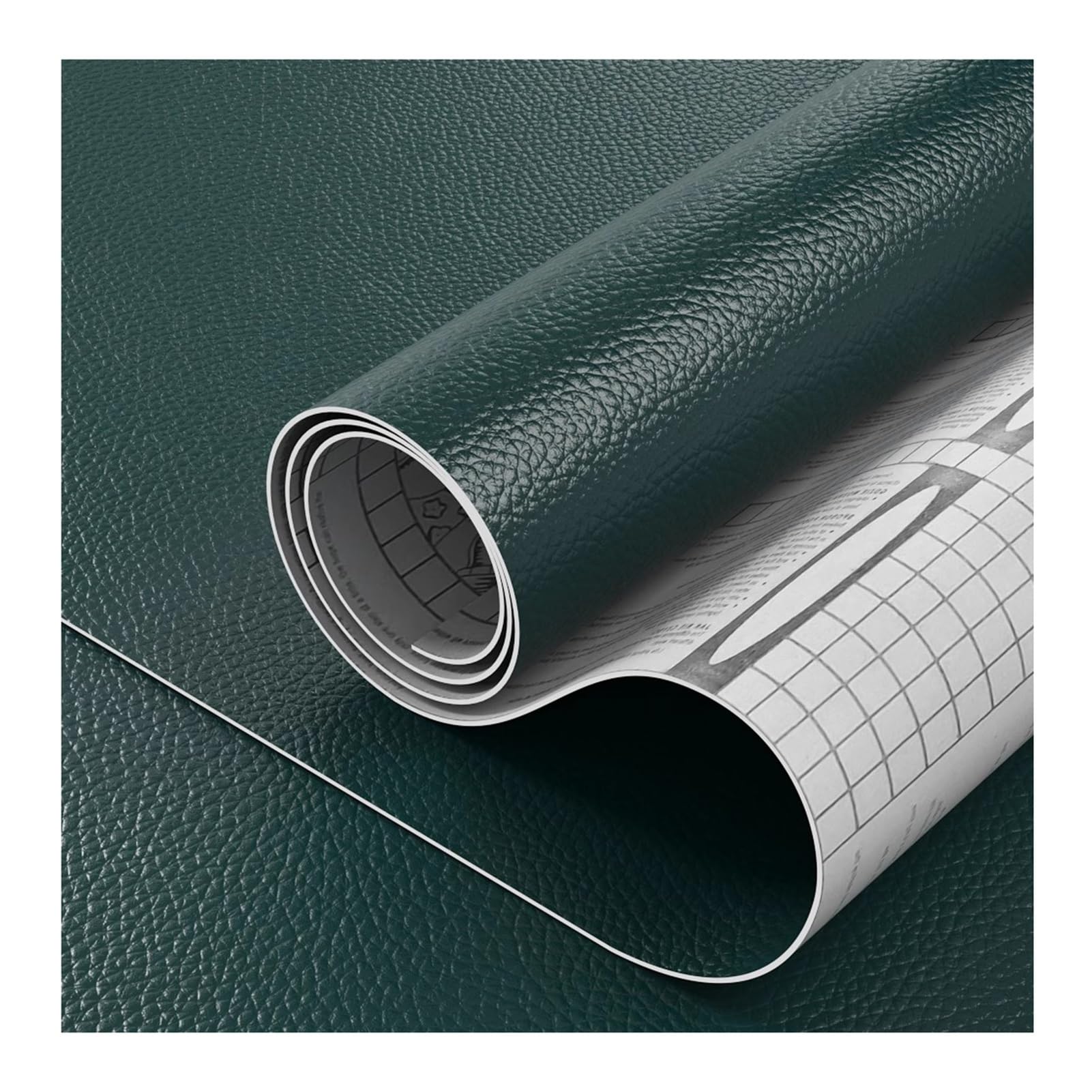 Vinilo PU autoadhesivo verde con pegamento de alta adherencia para muebles 8