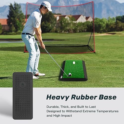 Vista 24 de SAPLIZE Alfombrilla de golf plegable resistente con respaldo de EVA de 0.394 pulgadas para columpio y astillado en interiores y exteriores