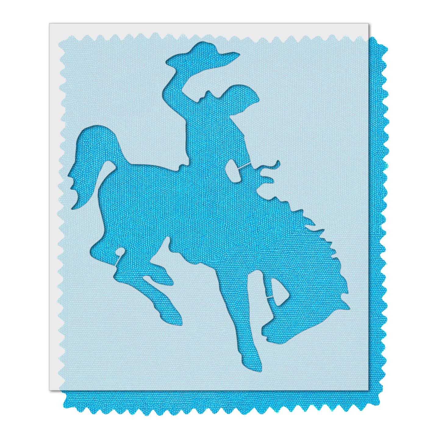Stencil Stop Plantilla Cowboy on Bucking Bronco, reutilizable para proyectos de bricolaje, pintura, dibujo, manualidades, plástico Mylar de 14 mm (15.4 x 18 pulgadas)