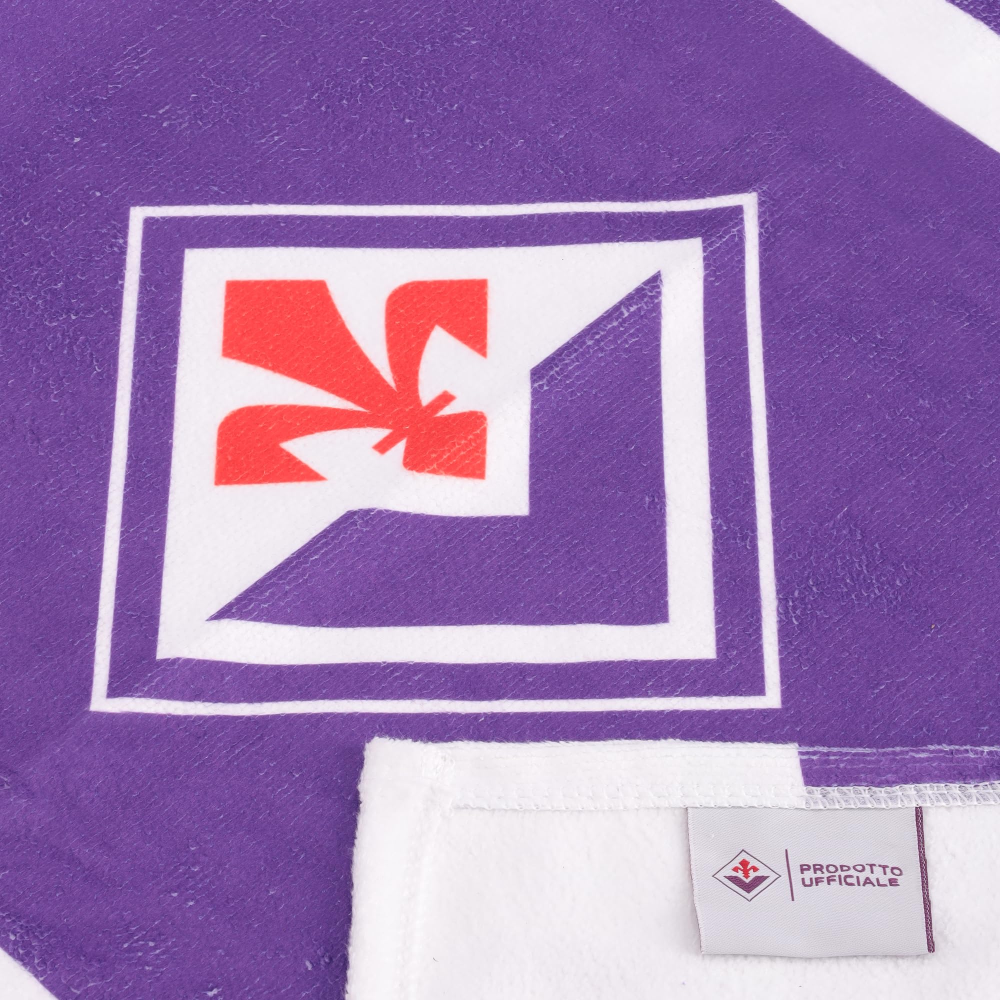 Only4fan S.r.l. ACF Fiorentina ręcznik basenowy/morski 70 x 140 cm z mikrofibry Oficjalny produkt, fioletowy