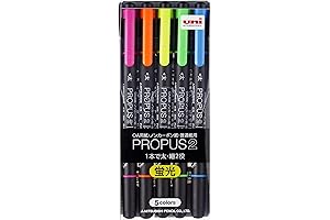Mitsubishi Uni Propus 2 PUS101TN5C Yellow Highlighter [Set of 5]
