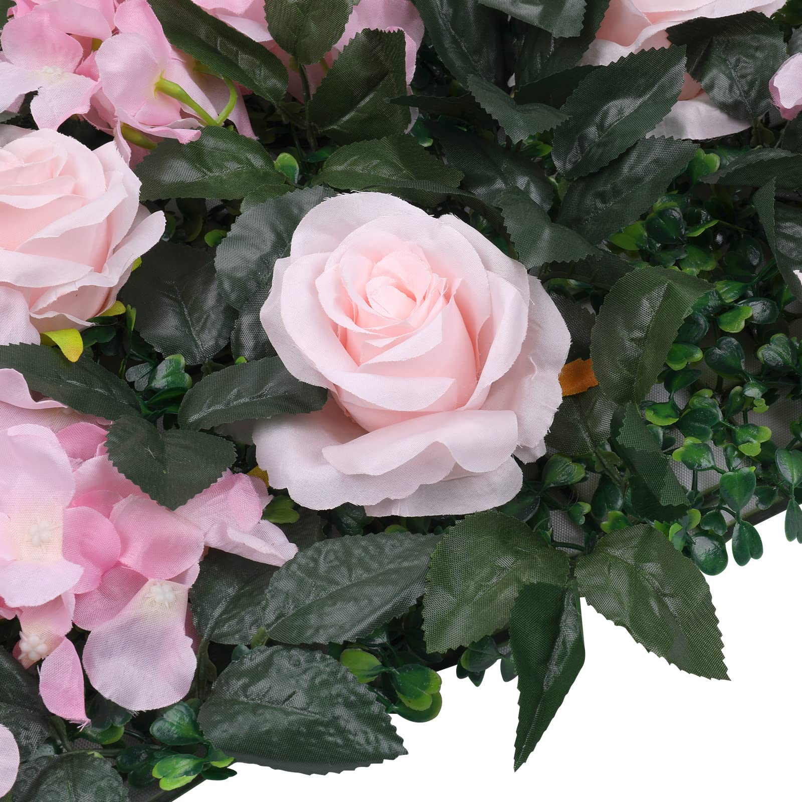 WedDecor Blumenpaneele Wanddekoration Künstliche Blumen Romantische Blumen Hintergrund Hecke Home Decor Hochzeit Party Foto Hintergrund, Novia Rosen & Jasmin, 12 Stück, 60 x 40 cm
