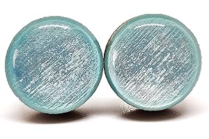 Dainty Ice Blue Shimmer Stud Earrings for Women
